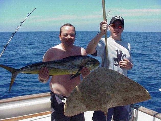 dorado & butterfly ray Cavalier & Blue Marlin Sport Fishing Gran Canaria