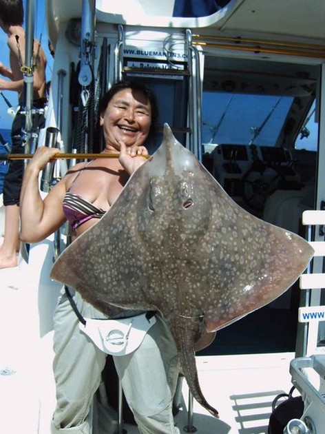 blonde ray Cavalier & Blue Marlin Sport Fishing Gran Canaria