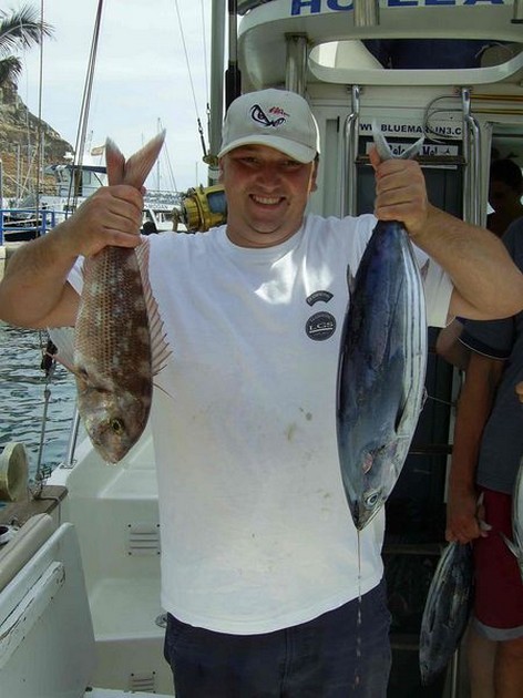 red snapper & skipjack Cavalier & Blue Marlin Sport Fishing Gran Canaria