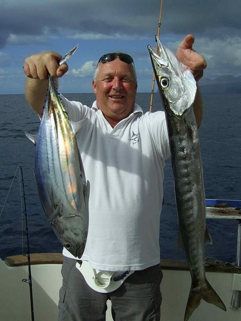 skipjack & baracuda Cavalier & Blue Marlin Sport Fishing Gran Canaria