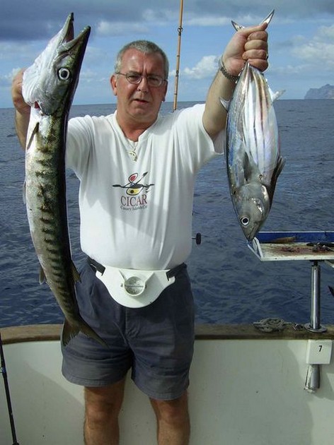 skipjack & baracuda Cavalier & Blue Marlin Sport Fishing Gran Canaria