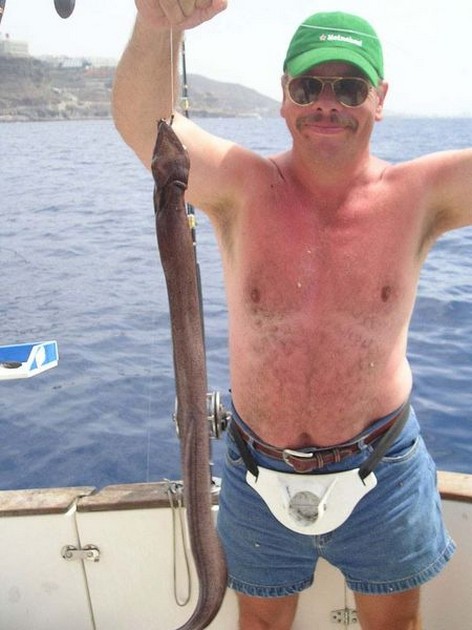 05/10 brown moray Cavalier & Blue Marlin Sport Fishing Gran Canaria