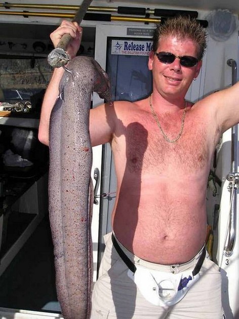 16/11 brown moray Cavalier & Blue Marlin Sport Fishing Gran Canaria