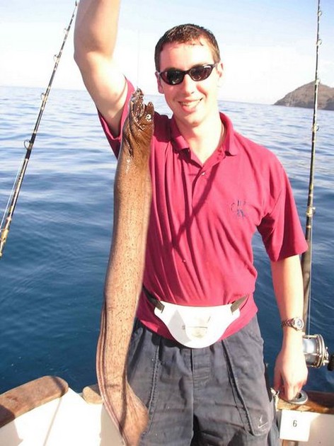 06/02 brown moray Cavalier & Blue Marlin Sport Fishing Gran Canaria