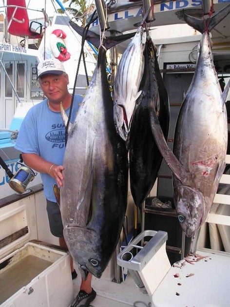 19/08 albacore & blue fin tuna Cavalier & Blue Marlin Sport Fishing Gran Canaria