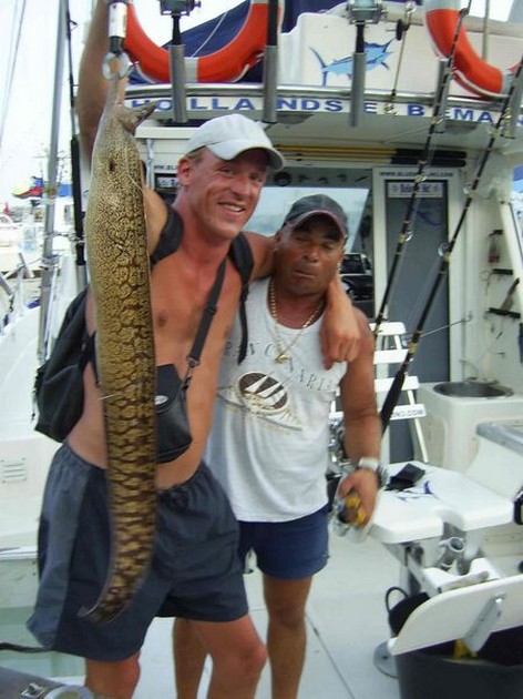 20/08 tiger moray Cavalier & Blue Marlin Sport Fishing Gran Canaria