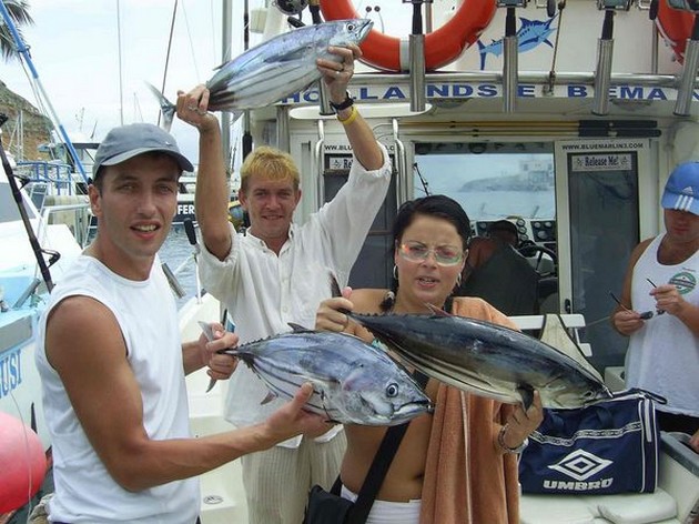 11/09 skipjack tuna Cavalier & Blue Marlin Sport Fishing Gran Canaria