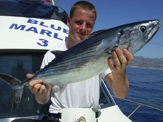 Het was vandaag Leon de Weger uit Holland, welke sportvisser - Cavalier & Blue Marlin Sport Fishing Gran Canaria