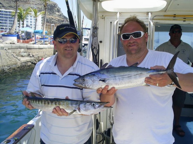 The first three hours of our fishing trip we were trolling. - Cavalier & Blue Marlin Sport Fishing Gran Canaria