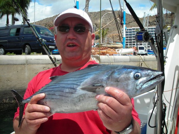 Today we shared our trip in 2 parts. We did 3 hours - Cavalier & Blue Marlin Sport Fishing Gran Canaria