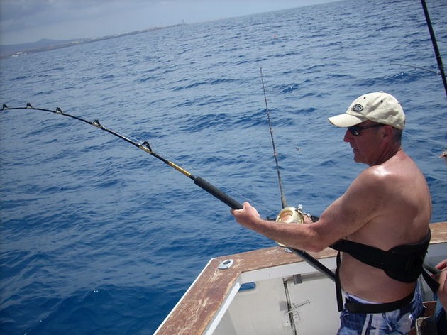 Puerto Rico 6.40 pm<br>DICK DID IT<br><br>The english angler - Cavalier & Blue Marlin Sport Fishing Gran Canaria