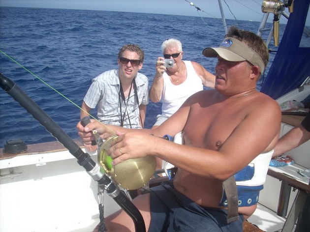 the fight Cavalier & Blue Marlin Sport Fishing Gran Canaria