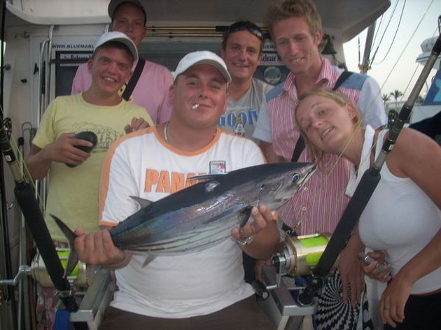 WAHOO 52 LBS El Blue Marlin 3 lo hizo hoy de dos maneras - Cavalier & Blue Marlin Sport Fishing Gran Canaria