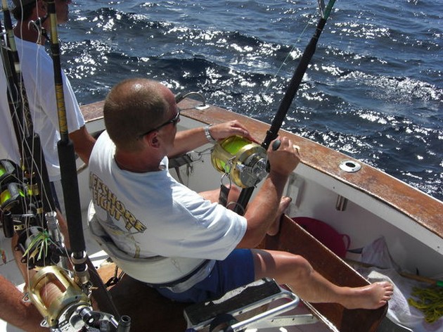 YELLOWFIN TUNA 175 LBS Idag har kunderna på - Cavalier & Blue Marlin Sport Fishing Gran Canaria