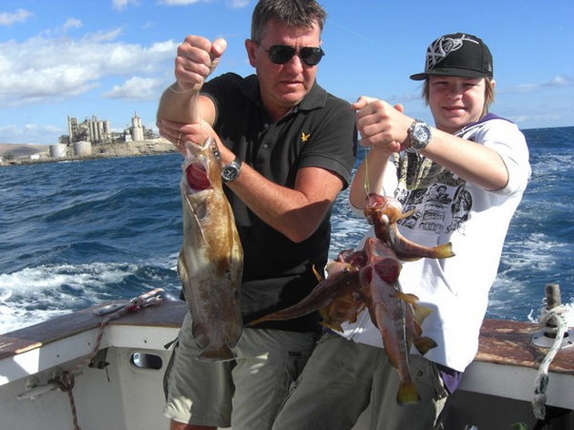 RIFFISCHEN In den letzten zwei Tagen hat das Fischen stattgefunden - Cavalier & Blue Marlin Sport Fishing Gran Canaria