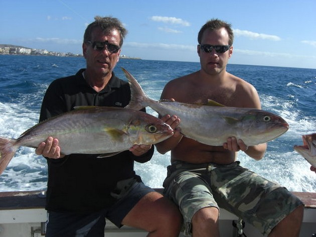 AMBERJACKS Los pescadores suecos Gunnar Höjer y - Cavalier & Blue Marlin Sport Fishing Gran Canaria