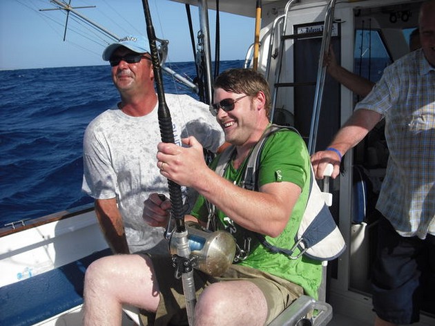 1ST BLUE MARLIN RELEASED Den första Blue Marlin av - Cavalier & Blue Marlin Sport Fishing Gran Canaria