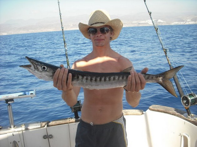 WAHOO 18 KILO<br><br>Peter and Jos fished today there last - Cavalier & Blue Marlin Sport Fishing Gran Canaria