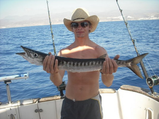 WAHOO 18 KILO Peter och Jos fiskade idag där sist - Cavalier & Blue Marlin Sport Fishing Gran Canaria