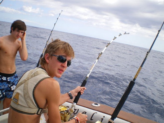 RUWE HAAI<br><br>Gisteren vielen de vangsten jammer genoeg - Cavalier & Blue Marlin Sport Fishing Gran Canaria