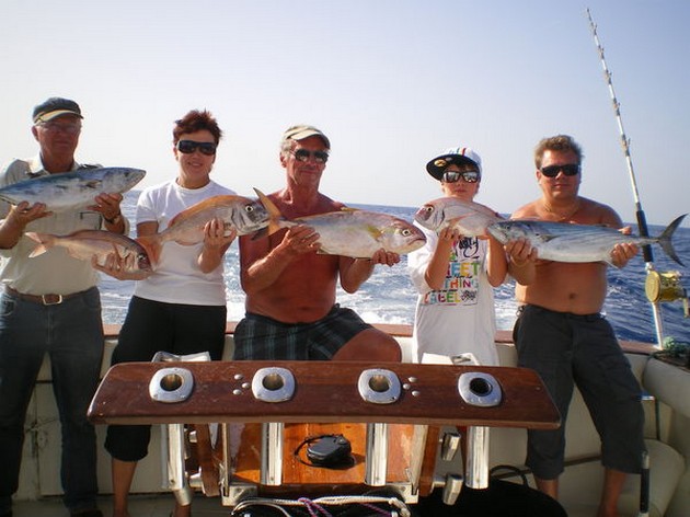 satisfied fishermen Cavalier & Blue Marlin Sport Fishing Gran Canaria