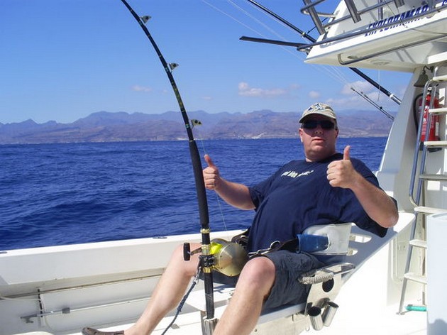 250 KILO BLAUWE MARLIJN GE-RELEASED<br><br>Vandaag, 27 mei, - Cavalier & Blue Marlin Sport Fishing Gran Canaria