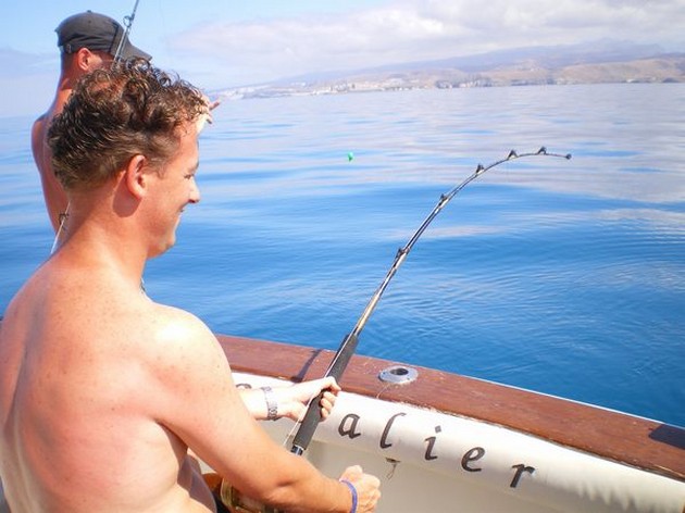 HAMERHAAI LOSGELATEN<br><br>Vandaag werd het voor Lionell - Cavalier & Blue Marlin Sport Fishing Gran Canaria