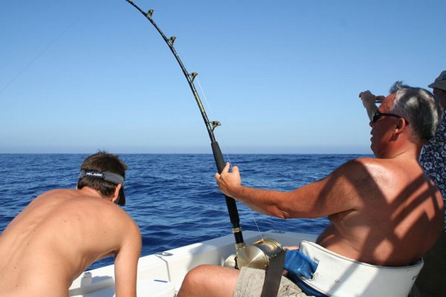 hooked up Cavalier & Blue Marlin Sport Fishing Gran Canaria