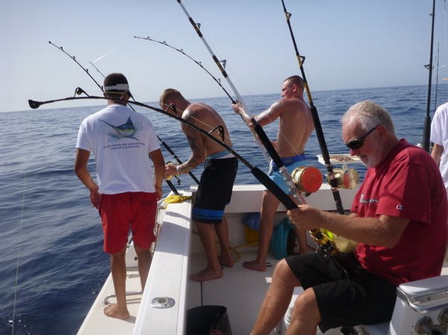 Hooked up Cavalier & Blue Marlin Sport Fishing Gran Canaria