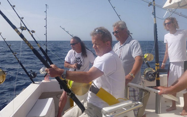 hooked up Cavalier & Blue Marlin Sport Fishing Gran Canaria