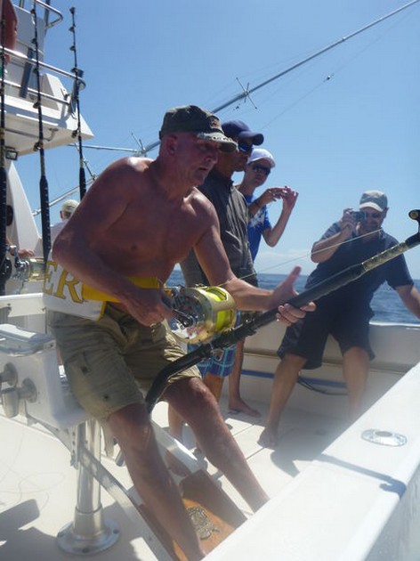 Hooked Up - Coen Coense from Holland is fighting with a Blue Marlin Cavalier & Blue Marlin Sport Fishing Gran Canaria