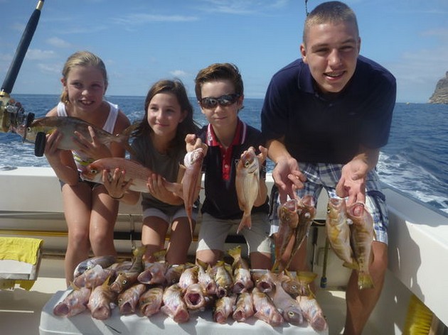 Happy Fishermen - Great catch done by these 4 anglers from Holland Cavalier & Blue Marlin Sport Fishing Gran Canaria