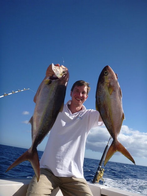 Amberjacks caught by Jan Smidt from Germany Cavalier & Blue Marlin Sport Fishing Gran Canaria