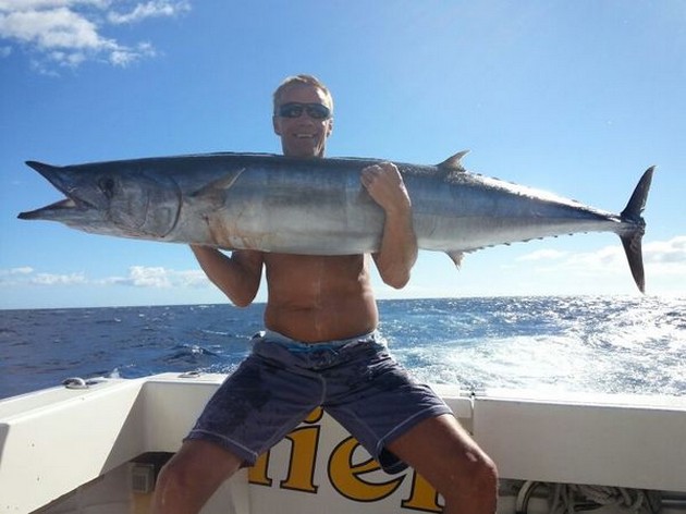 Great day of fishing with the highlight of a 36 kg Wahoo Cavalier & Blue Marlin Sport Fishing Gran Canaria