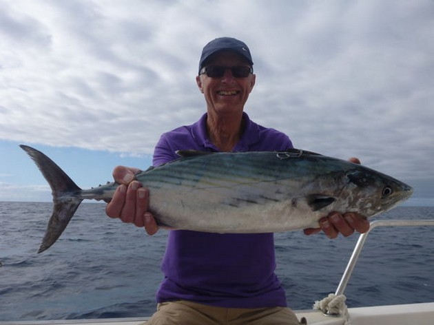 North Atlantic Bonito (sierra) caught by John Tuffnal from England Cavalier & Blue Marlin Sport Fishing Gran Canaria
