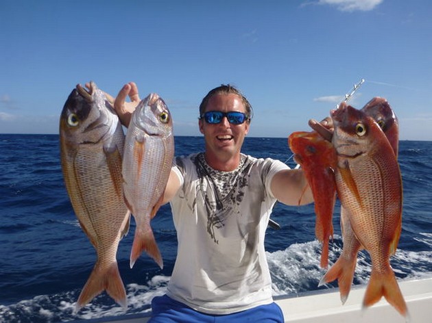 Red Snappers caught on the boat Cavalier Cavalier & Blue Marlin Sport Fishing Gran Canaria