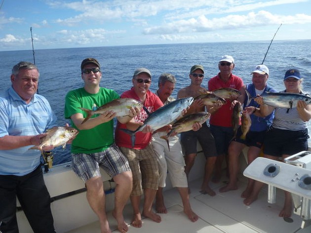 A successfull fishing day on the Cavalier Cavalier & Blue Marlin Sport Fishing Gran Canaria