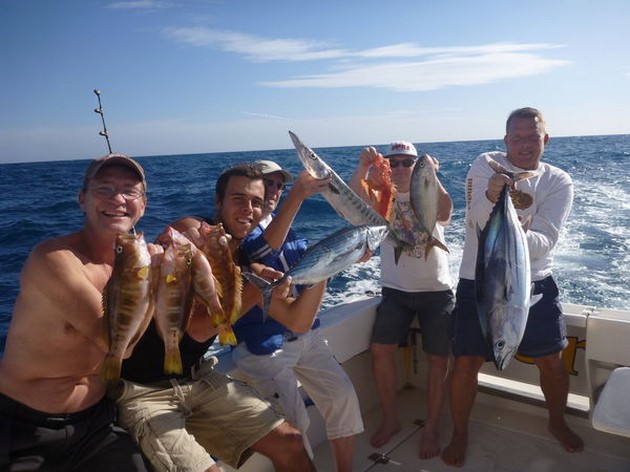 Satisfied Fishermen - Thanks for fishing on the boat Cavalier Cavalier & Blue Marlin Sport Fishing Gran Canaria