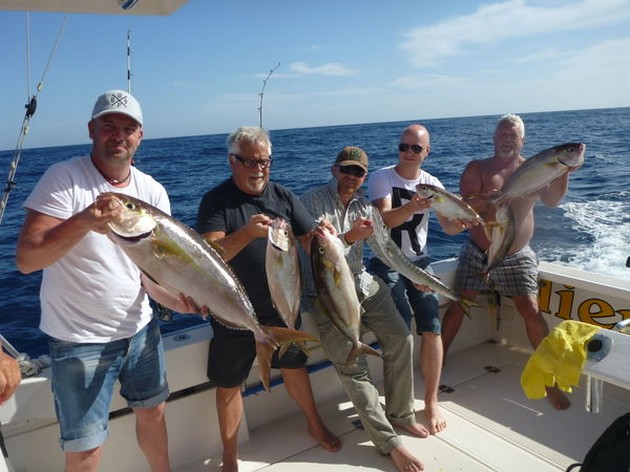 Congratulations - Satisfied anglers on board of the boat Cavalier Cavalier & Blue Marlin Sport Fishing Gran Canaria