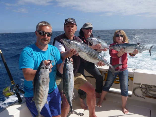 Well done - Satisfied anglers on the Cavalier Cavalier & Blue Marlin Sport Fishing Gran Canaria