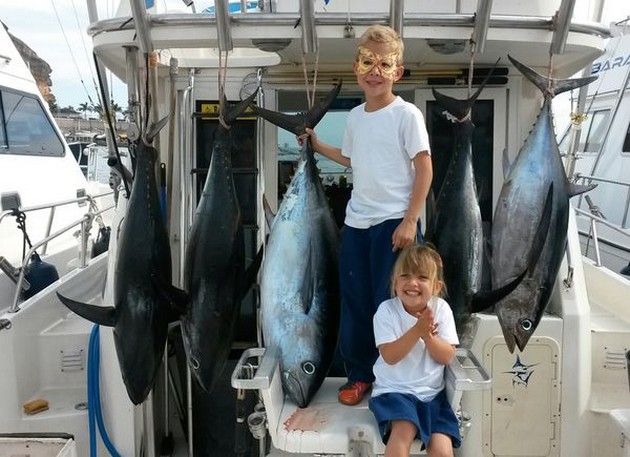 Big Eye och Albacore tonfisk Cavalier & Blue Marlin Sport Fishing Gran Canaria
