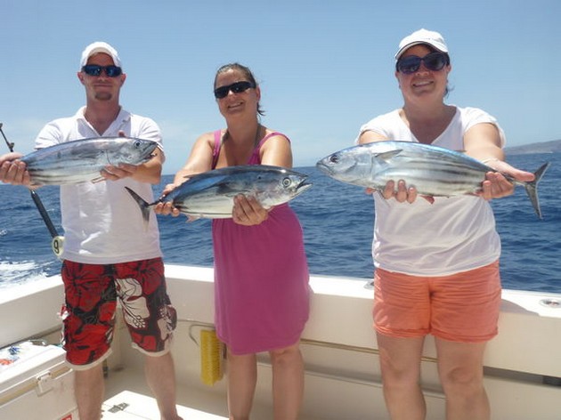 Skipjack Tunas and a Wahoo lost ! Cavalier & Blue Marlin Sport Fishing Gran Canaria