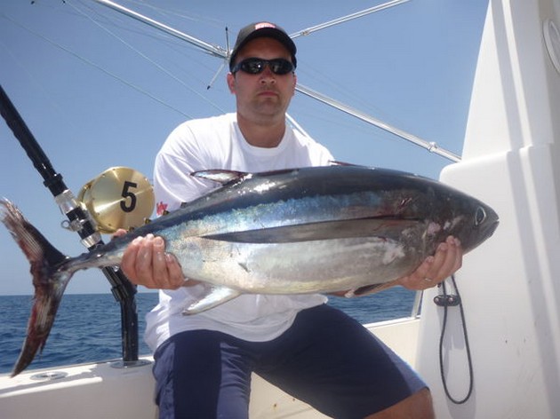 Albacore Tuna - Well done Michael Rausch from Germany Cavalier & Blue Marlin Sport Fishing Gran Canaria