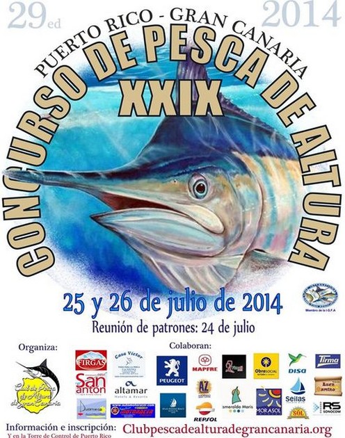 1st dag Big Game Tournament Puerto Rico 2014 Cavalier & Blue Marlin Sport Fishing Gran Canaria