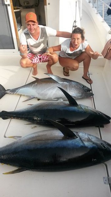 3 Big Eye Tuna caught on the boat Cavalier Cavalier & Blue Marlin Sport Fishing Gran Canaria