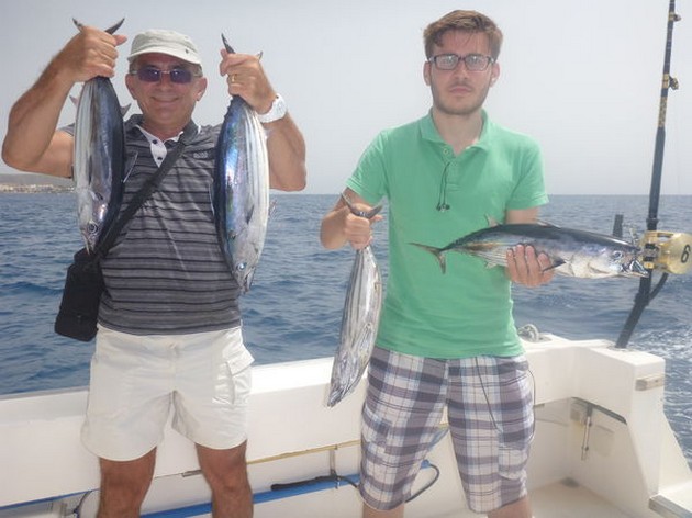Satisfied fishermen - Satisfied anglers on board of the Cavalier Cavalier & Blue Marlin Sport Fishing Gran Canaria