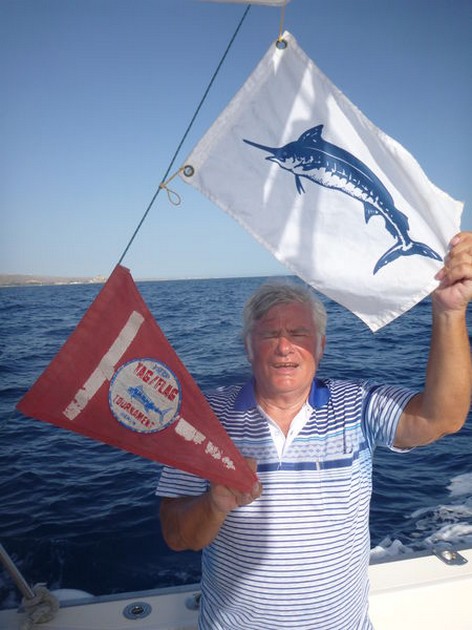 Félicitations - John Ferry d'Angleterre a attrapé un marlin bleu de 900 livres sur le bateau Cavalier Cavalier & Blue Marlin Sport Fishing Gran Canaria