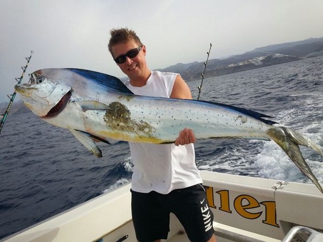 2 Marlins en 1 Dorado. Cavalier & Blue Marlin Sport Fishing Gran Canaria