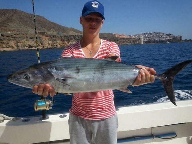 Atlantic Bonito caught by Jesse Holmberg from Finland Cavalier & Blue Marlin Sport Fishing Gran Canaria