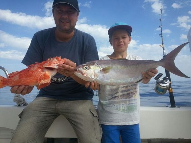 Nice Catch - Tobias and Erik Granberg from Sweden Cavalier & Blue Marlin Sport Fishing Gran Canaria